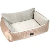 Krevet za pse u zlatnoj boji 58x46 cm Dog Fantasy Lux Platinum –