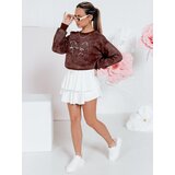 DStreet Bluza damska krótka oversize z motywem tie-dye DENVIS bordowa | Shoptok.si