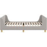  Krevet za djecu s uzglavljem Svijetlo siva 90 x 200 cm Vuna | shoptok.hr
