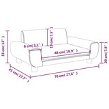  Dječja fotelja crna 70 x 45 x 33 cm baršunasta | shoptok.hr