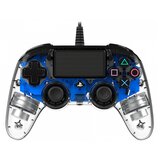 Nacon PS4 TRANSPARENTEN ŽIČNI IGRALNI PLOŠČEK, MODER | Shoptok.si