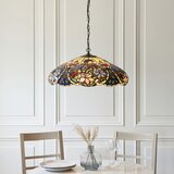 Endon 112193 - Luster na lancu Tiffany SULLIVAN 3xE27/60W/230V prečnik 57 cm | Eponuda.com
