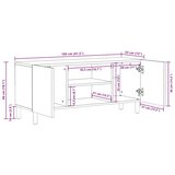 TV ormar Finš acacije smeđa 105 x 33 x 46 cm Čvrsto drvo manga | shoptok.hr