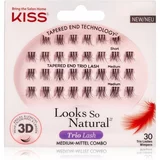 Kiss Look So Natural samoljepljive pojedinačne trepavice s čvorom Lavish 30 kom