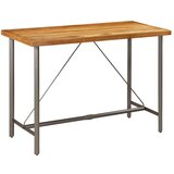 vidaXL Barska miza iz trdne predelane tikovine 150x70x106 cm Cene