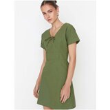 Trendyol Khaki Short Dress With Neck Backs - Women | Shoptok.si