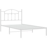 Metalni okvir za krevet s uzglavljem bijeli 100x190 cm | Eponuda.ba