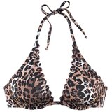 Lascana Bikini zgornji del 'Lexa' bež / svetlo rjava / temno rjava | Shoptok.si