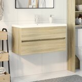  2-dijelni set kupaonskog namještaja od keramike i drva | shoptok.hr