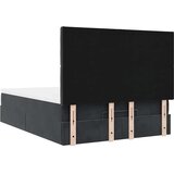 vidaXL otomanski krevet s madracima&led crni 140x190 cm baršunasti | shoptok.hr