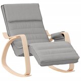  Stolica za ljuljanje od tkanine svjetlosiva | shoptok.hr