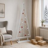  Metalno božićno drvce sa stalkom KUOPIO 125 cm Čelik Bijela | shoptok.hr