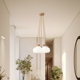  Visilica na sajli LOOMIS 5xE27/15W/230V 83 cm bež/hrast | Eponuda.com