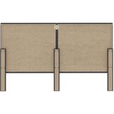  Uzglavlje od tkanine tamnosivo 160 x 200 cm | shoptok.hr