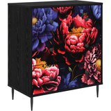  Komoda KIEL Tamni cvjetni uzorak 66 x 36,5 x 76 cm Crni hrast | shoptok.hr