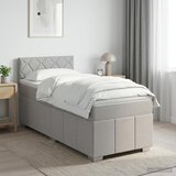  Boxspring krevet s madracem Svjetlosiva 80 x 200 cm Tkanina | shoptok.hr