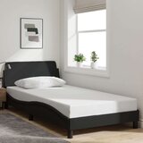  Okvir za krevet s uzglavljem crni 100x200 cm od tkanine | shoptok.hr