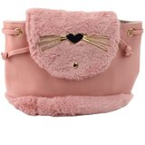  Dječji ruksak s plišanim ušima i podesivim remenom, roza, 22 cm, 4 l | shoptok.hr