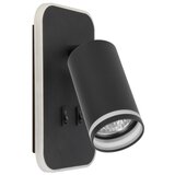  LED zidni spot PIPE 1xGU10/10W/230V + LED/6W crna | Eponuda.com