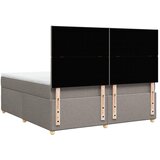  Krevet s oprugama i madracem smeđesivi 180x200 cm tkanina | shoptok.hr