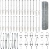 vidaXL varjena žičnata ograja s 13 sidrnimi konicami 0.8x100 m galvanizirano jeklo | Shoptok.si