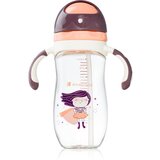 Kikka Boo Sippy Cup with Straw šalica sa slamkom 12 m+ Supergirl 300 ml | shoptok.hr