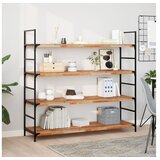 vidaXL Viseča polica 140x40x4 cm oljni premaz trden akacijev les | Shoptok.si