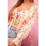 Kesi Włoski Women's floral Spanish blouse, long sleeve yellow | shoptok.hr