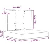  Zunanja blazina za kavč 2 pcs krema Poliester, (5000202525) | Shoptok.si