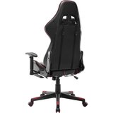 vidaXL Gaming stol z oporo za noge črno in vinsko rdeče umetno usnje | Shoptok.si