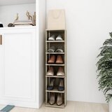 vidaXL Omarica za čevlje sonoma hrast 25x27x102 cm iverna plošča Cene