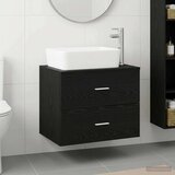  Set namještaja za kupaonicu Crni hrast Konstruirano drvo Crna 62,5 x 44,5 x 50 cm u