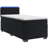  s box springom, madracem i LED-om Crna 100 x 200 cm | shoptok.hr