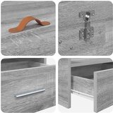  Postelja z dodatnim prostorom za shranjevanje Siva Sonoma, (5000069908) | Shoptok.si