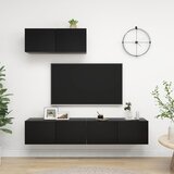 The Living Store TV omarice 3 kosi črna inženirski les - TV Omarica, (21376816) Cene