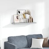  Plutajuća zidna polica siva boja betona 80 x 23,5 x 3,8 cm MDF | shoptok.hr