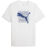 Puma muška majica kratkih rukava graphic wording tee m, bela Cene