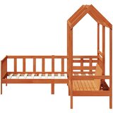  Set Dnevnog Kreveta Vosak Smeđa 90 x 200 cm Masivna borovina | shoptok.hr