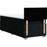 vidaXL Krevet s oprugama i madracem crni 90x200 cm od tkanine | shoptok.hr