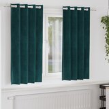 vidaXL Zavjese Tamnozelena Poliester 140 x 175 cm Zavjese Pravokutni Cijene