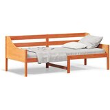 vidaXL Dnevna postelja voščeno rjava 80x200 cm trdna borovina, (21007361) Cene