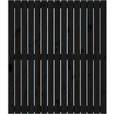  Zidno uzglavlje crni 95 5x3x110 cm od masivne borovine | shoptok.hr