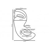 Opviq zidna led dekoracija face art large blue | ePonuda.com