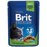 Brit Premium Cat Sterilised Piščančji trakci v omaki 100 g vrečka Cene