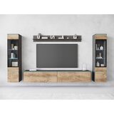 P & B DNEVNI REGAL, antracit, barva kostanjevega hrasta | Shoptok.si