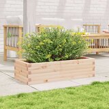 vidaXL Vrtno cvetlično korito 90x40x23 cm trdna borovina | Shoptok.si