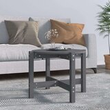 vidaXL Stolić za kavu sivi Ø 62,5x45 cm od masivne borovine | shoptok.hr