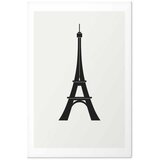  Plakat - Eiffel Tower Simple Black-and-White Graphic 29.7x42 Bez okvira s margom | shoptok.hr