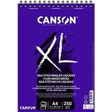 Canson Skicirka spirala XL Fluid Mix Media A4 250 g, 30 listna, (22005451) Cene