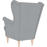  Fotelja svjetlosiva 74x84x100 cm od tkanine | shoptok.hr